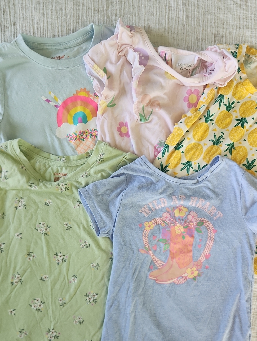 Bundle Of 5T shirts Various Brands - Picture 2 of 2